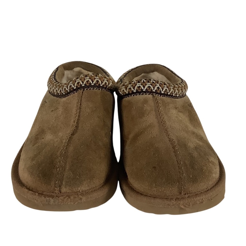 UGG Tasman Suede Slippers‎ Chestnut Brown Kids Size 13 1019066K